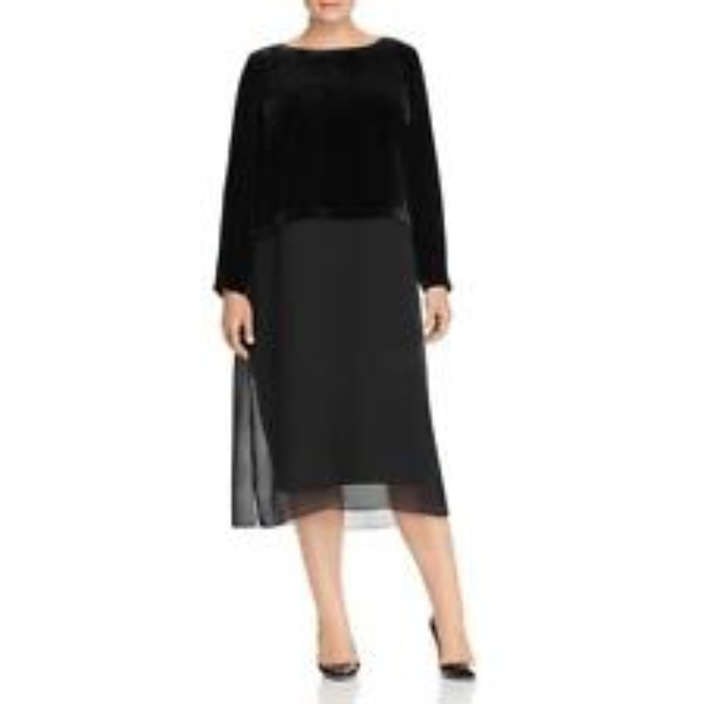 Eileen Fisher Black 2pc Duster Dress